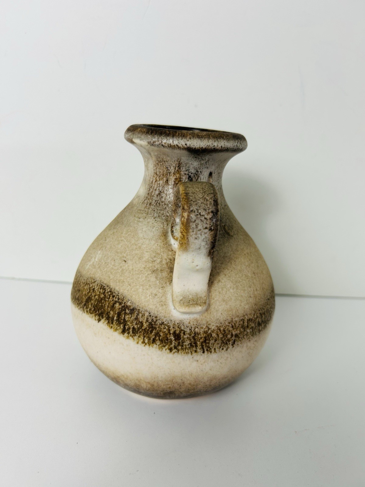 Vtg Scheurich Keramik West Germany Art Pottery Jug Vase 6.25 ” tall 495-16
