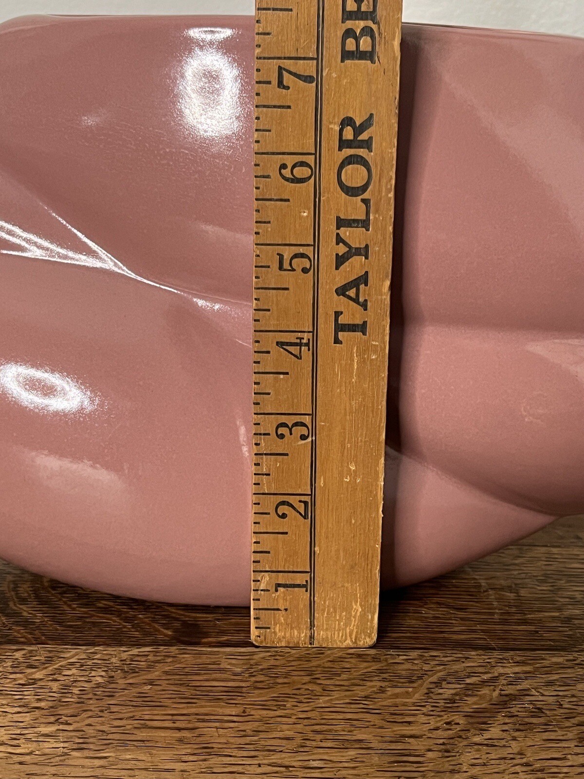 Vintage Post Modern Pink Ceramic Pottery Vase 1980’s