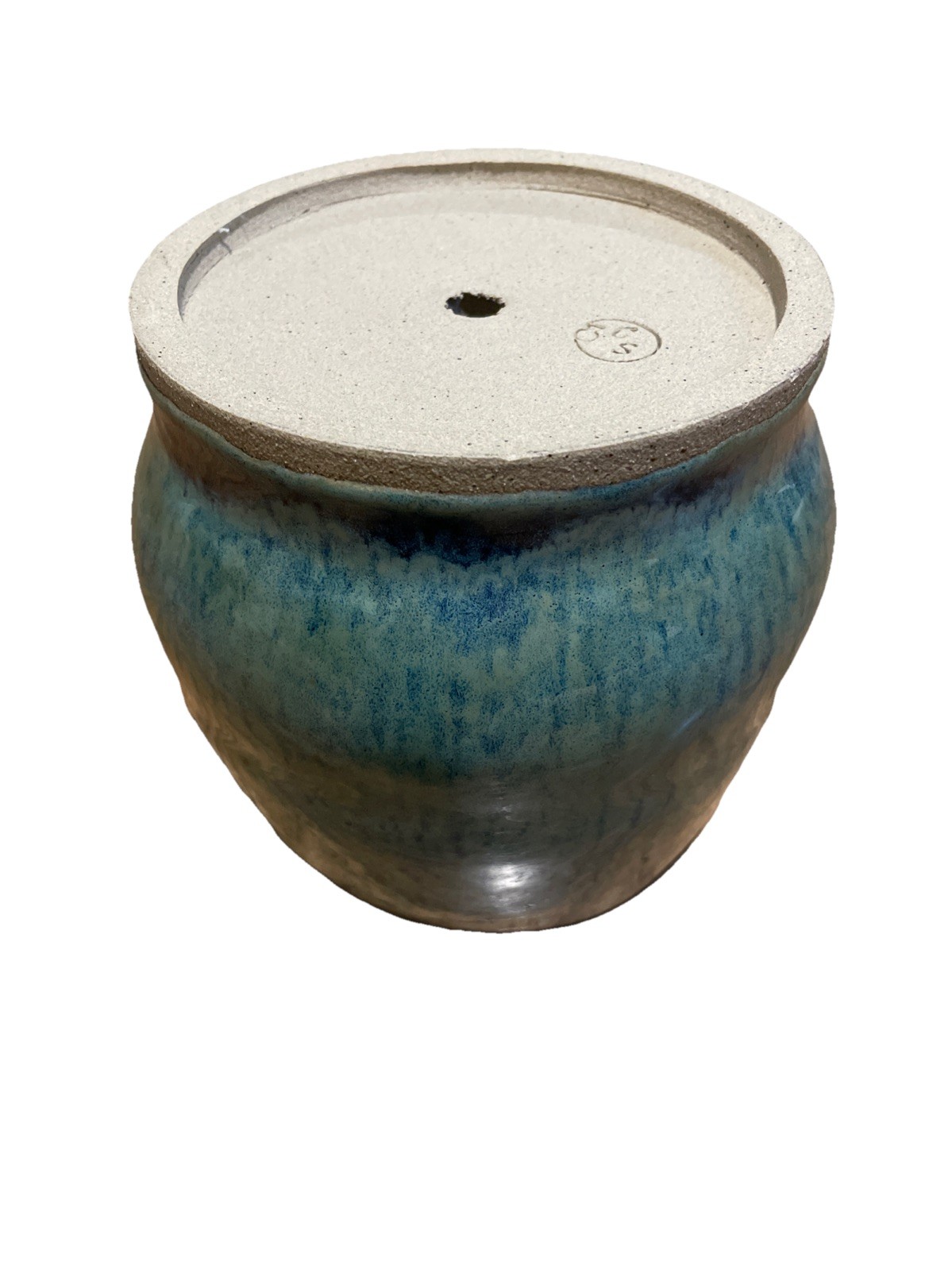 Studio Art Pottery Vase Beautiful Blue Glaze Hand Thrown Artisan Signed 6in H