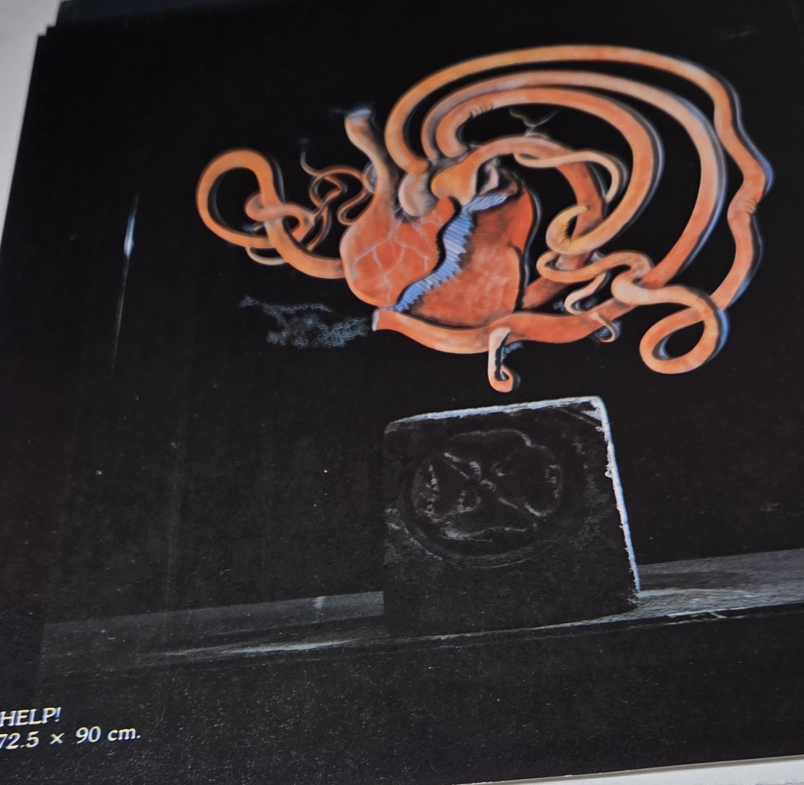 Patricia Baez Art Glass Signed “Magico Elemento” ’95 – 21″ x 17″ x 1″ – 24 lbs.