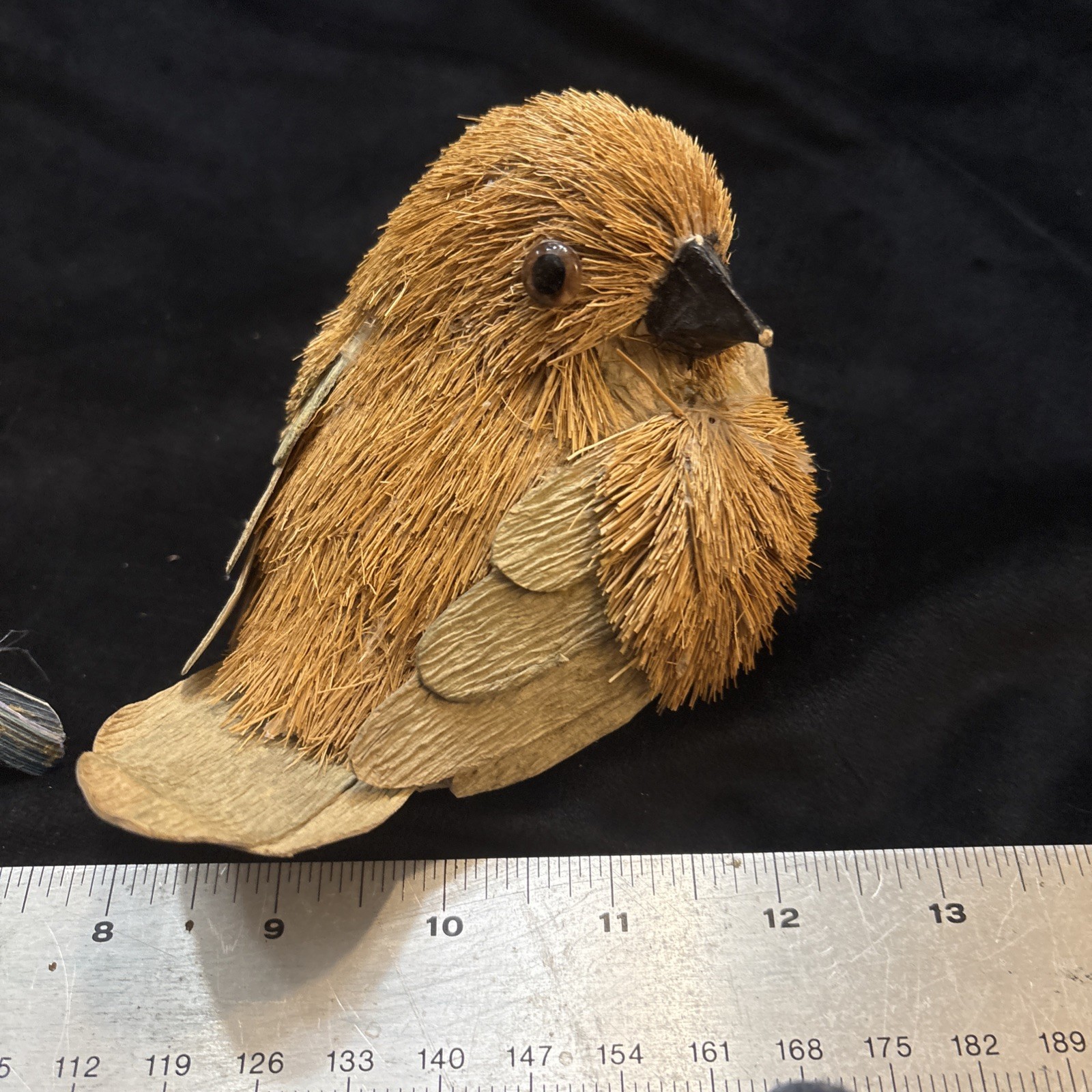 Hand Made Birds Mother Chicks Bluebirds Hand Crafte Pier One Imports Freeship!