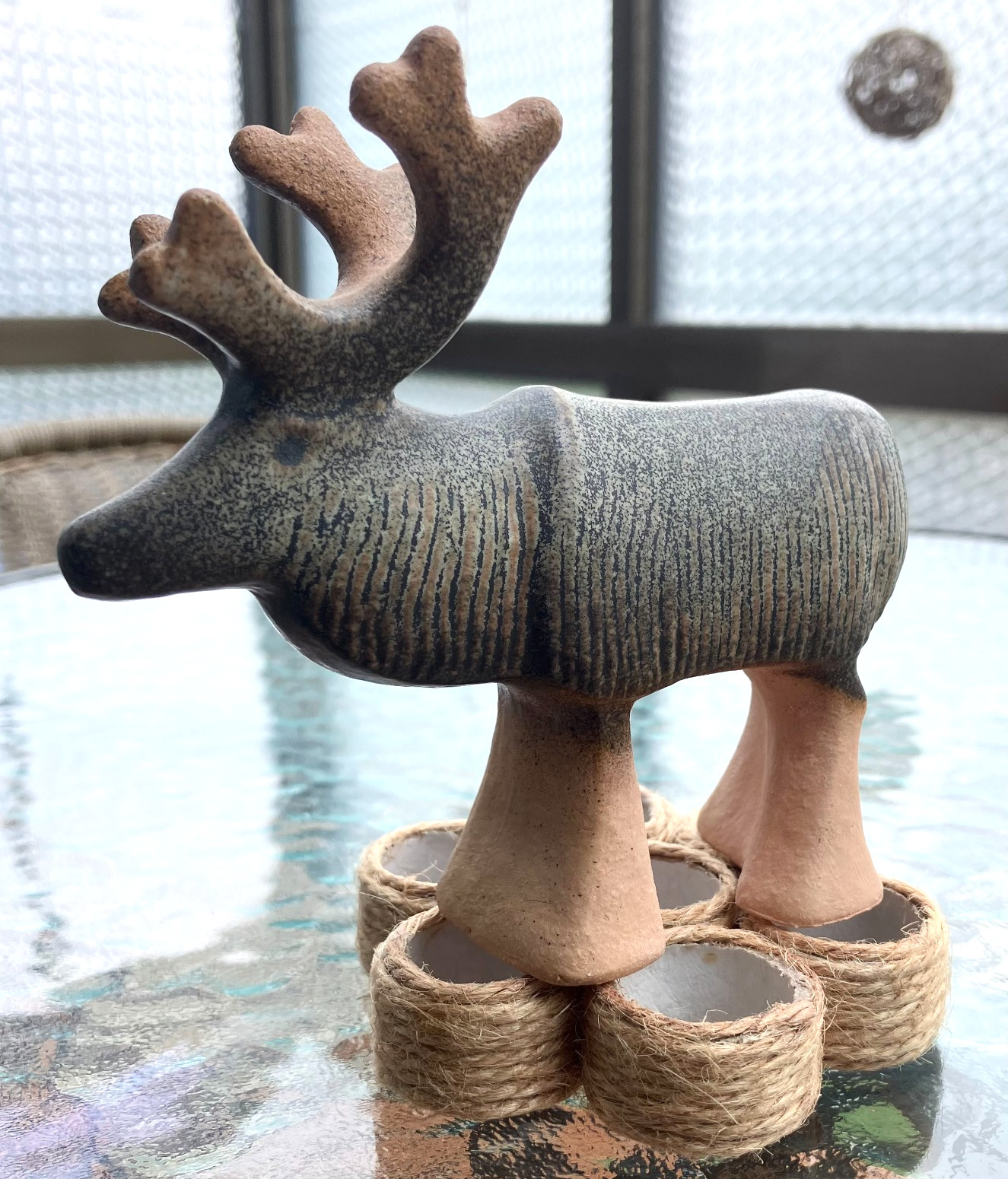 Lisa Larson Reindeer Figurine Swedish Ceramic Pottery Art Gustavsberg Decor ###1