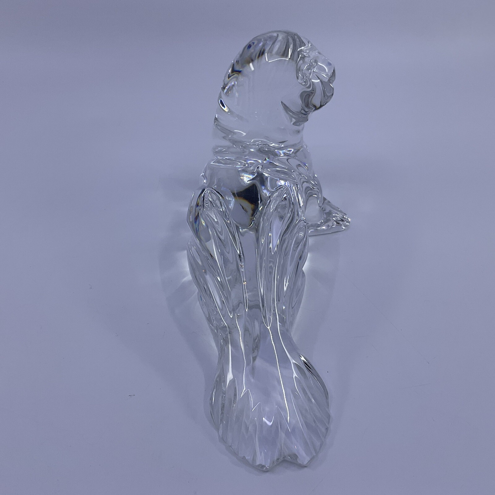 Stamped Waterford Crystal Sea Loin / Large Seal Figurine Desk Paperweight