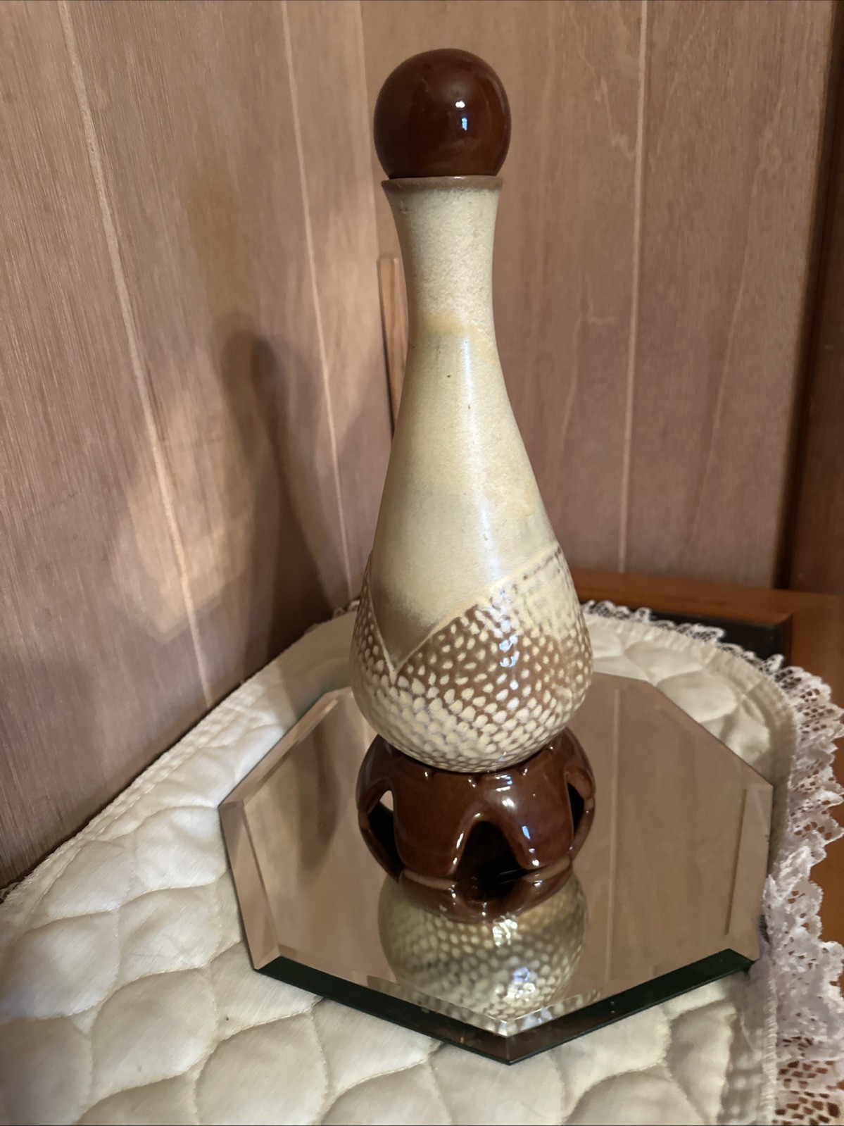 Frankoma Collectible Vase Limited Edition #V-7 With Stopper. #2197 Of 3,500 Made