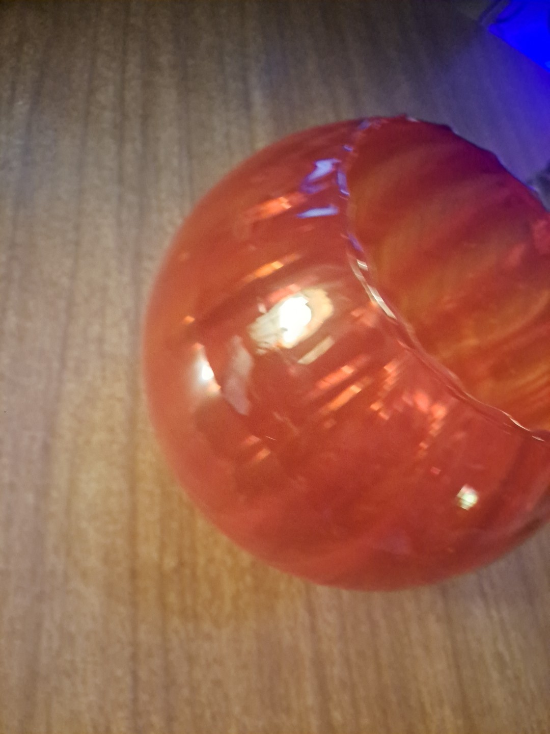 Vintage and hand blown Glass Bowl or vase