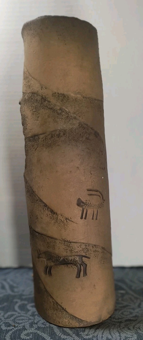 J H BOONE Lan Spurgers Signed ART POTTERY Sculpture Luminary