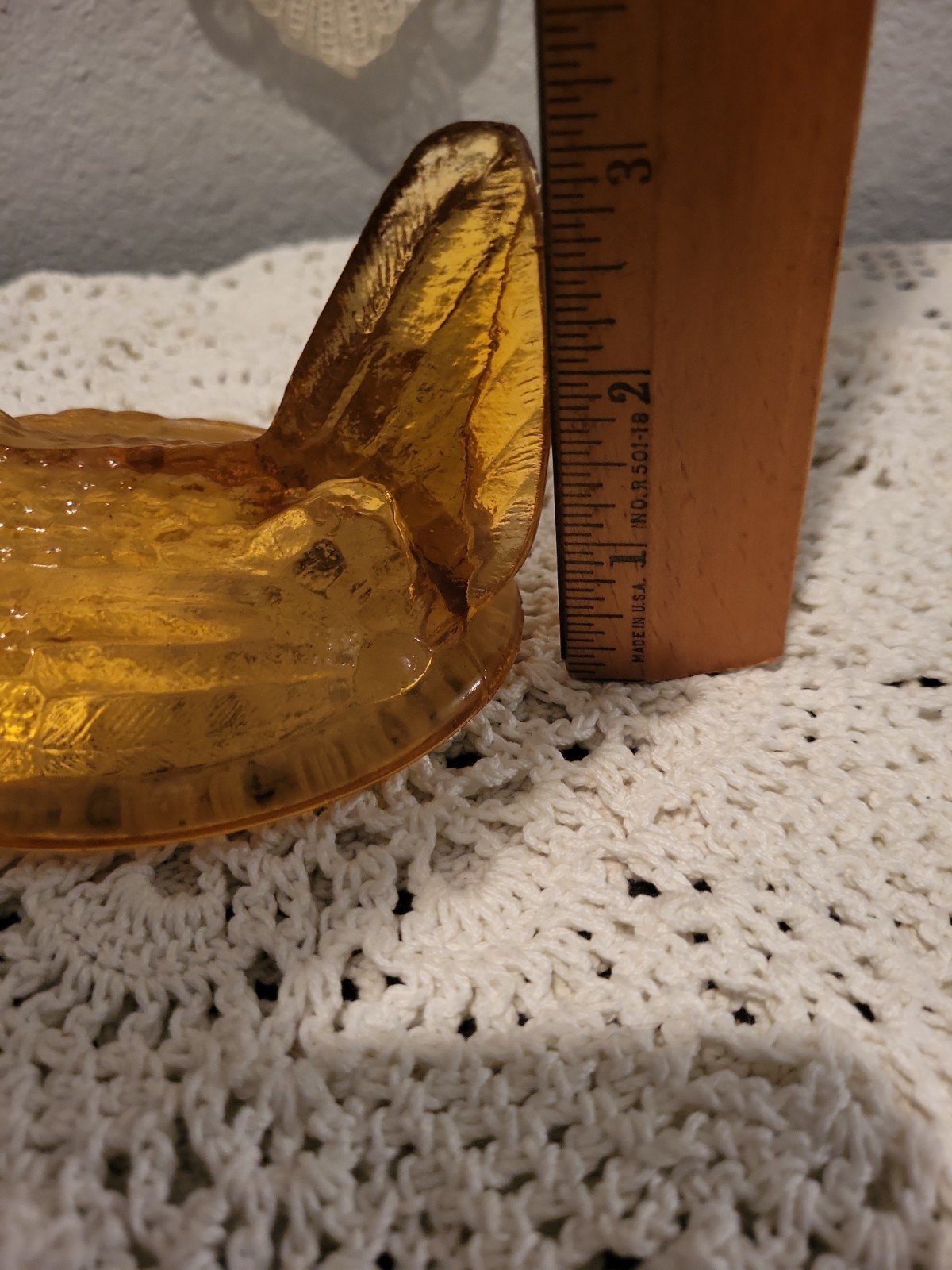 Vintage Amber Brown Westmoreland Glass Hen On Nest Top Only Replacement Piece 5′