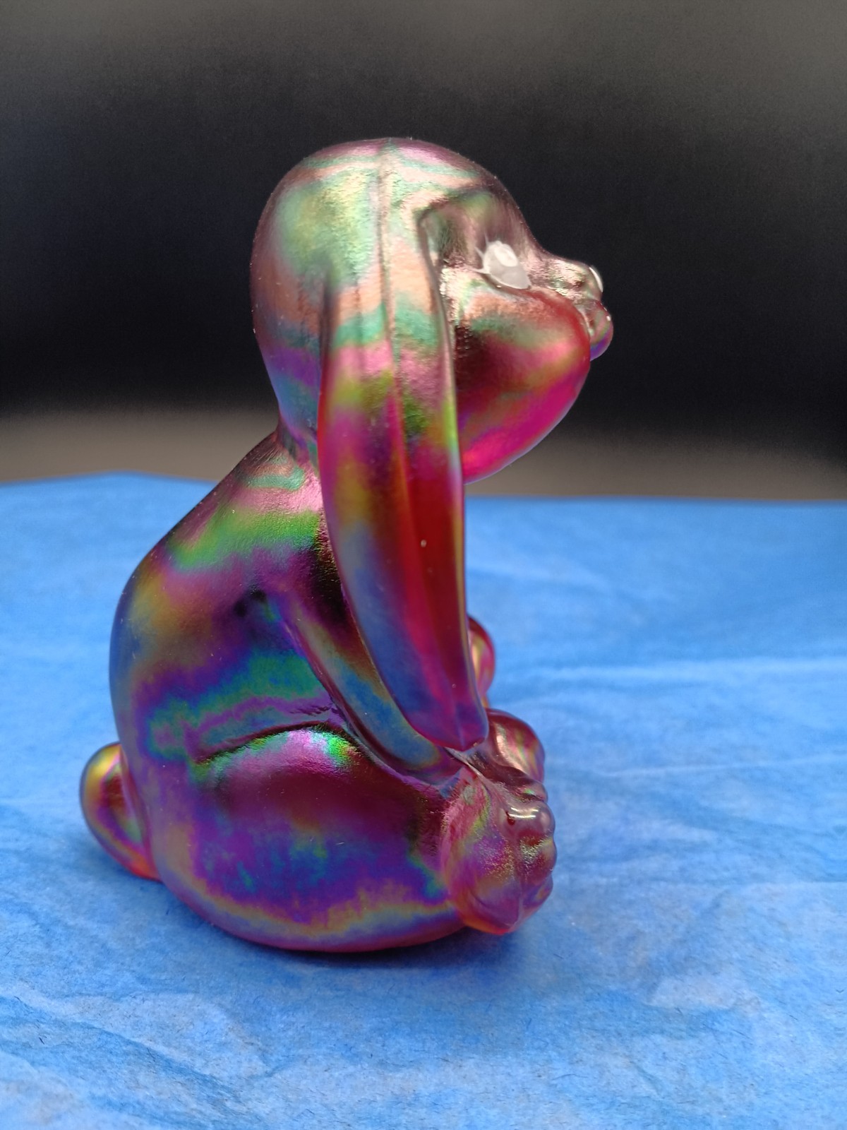 FENTON Ruby Stretch LOP EARED BUNNY FAGCA Special Order 2003
