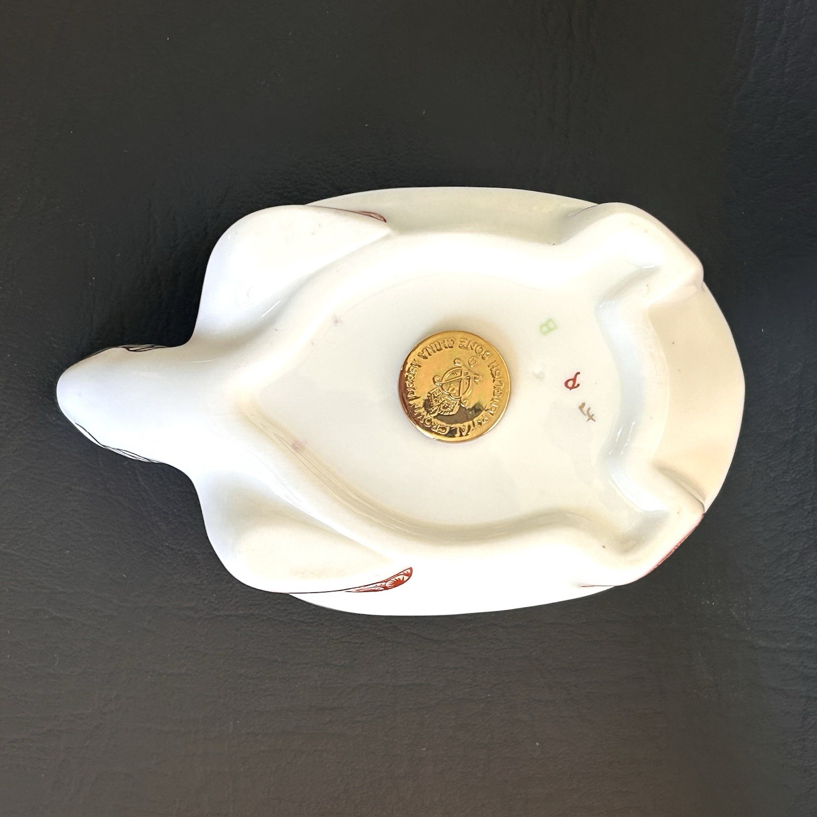 Royal Crown Derby Imari Turtle Paperweight Gold Stopper 1989 England Bone China