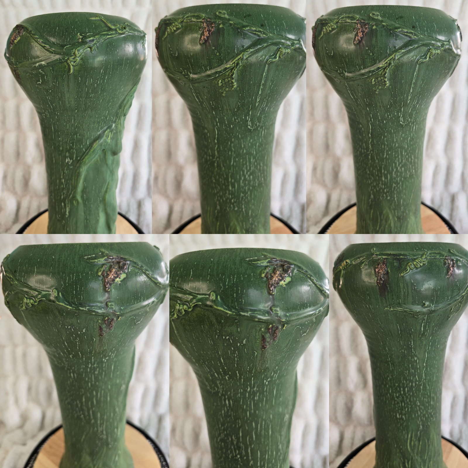 Ephraim Pottery Experimental “E” Grape Nude 3-Piece Set Kevin Hicks Signed