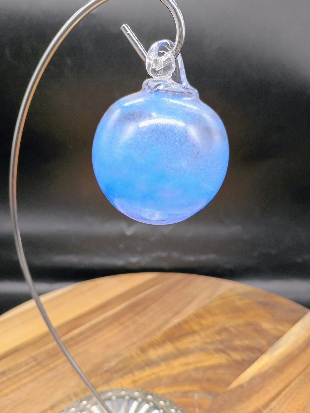 Hand Blown Art Glass Orb Witch Ball Suncatcher Christmas Ornament 2.5″