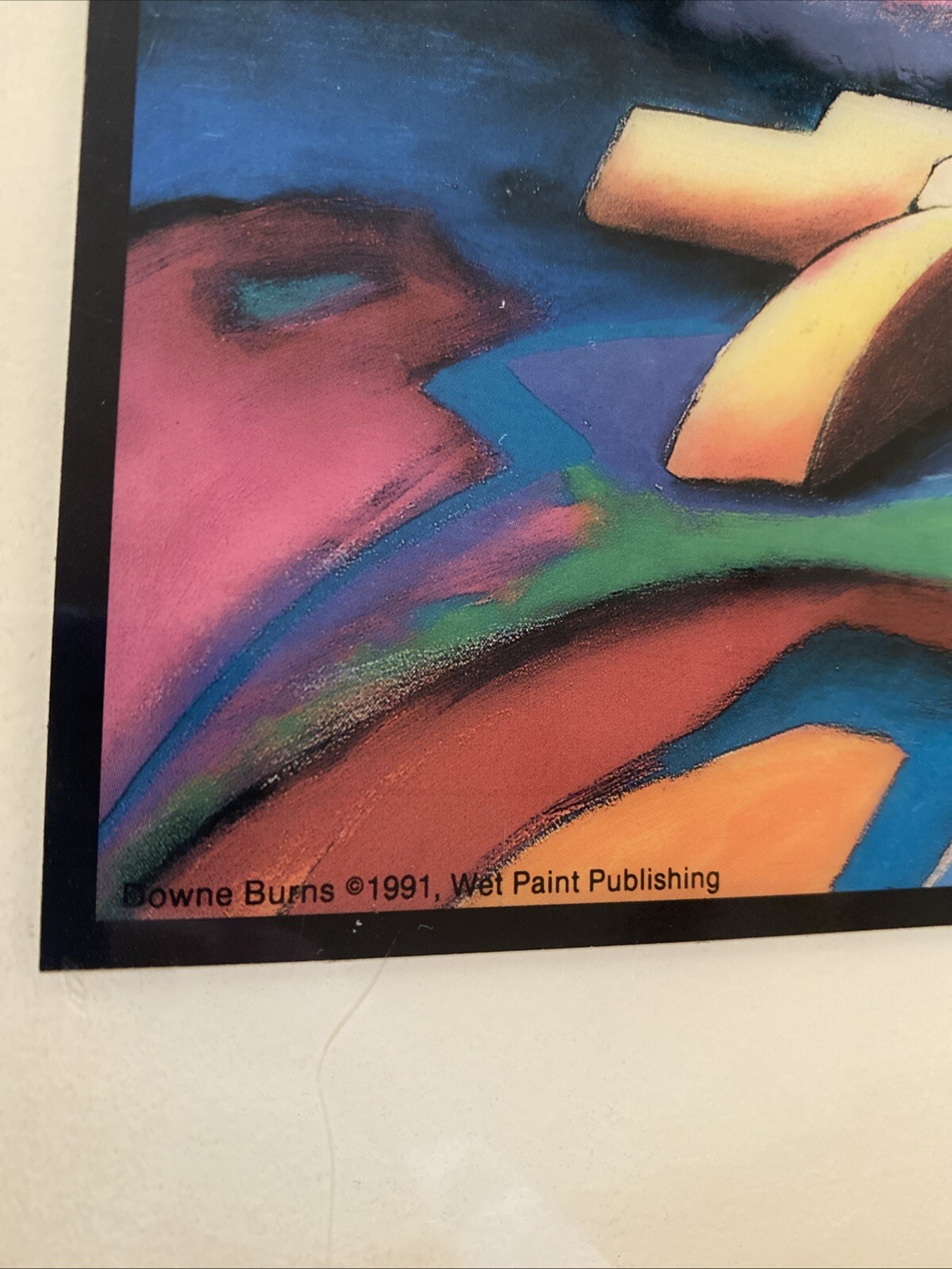 Downé Burns Stand Alone Framed Southwestern Tile Art Signed