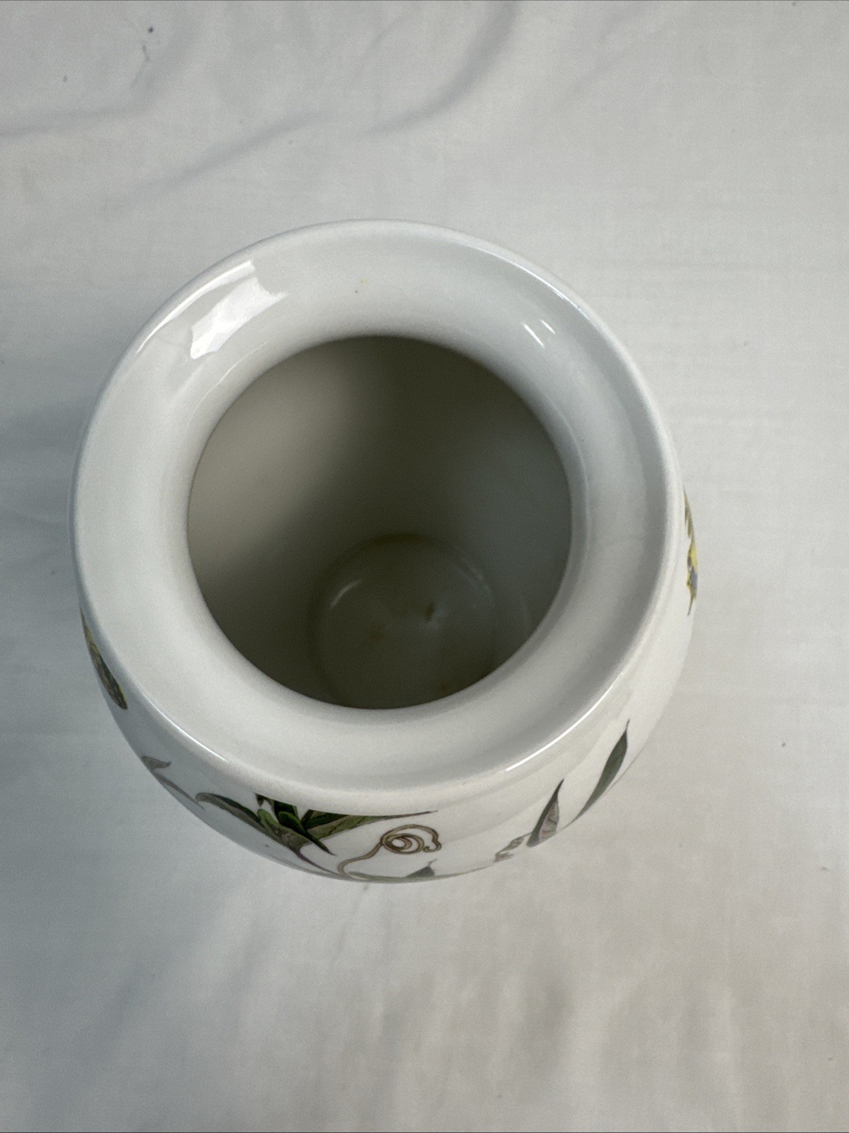 Vintage Portmeirion Botanic Garden 8.5″Vase PassifloraBluePassionFlowerEngland