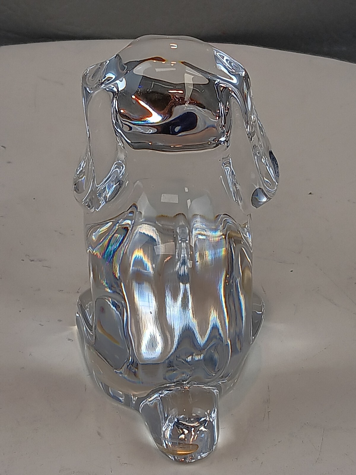 BACCARAT France Glass Crystal Hound Spaniel Dog Puppy 4.5″ Tall