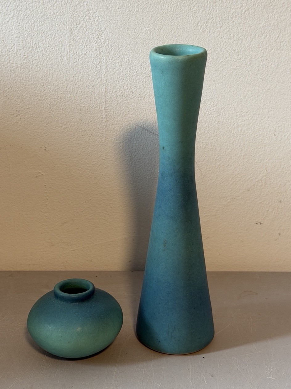 Vintage Van Briggle Turquoise Vase/bud Vase Signed