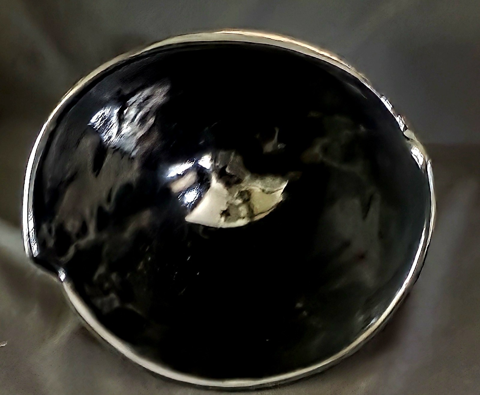 ASH Works Pottery Anne Schiesel Harris Abstract Footed Bowl