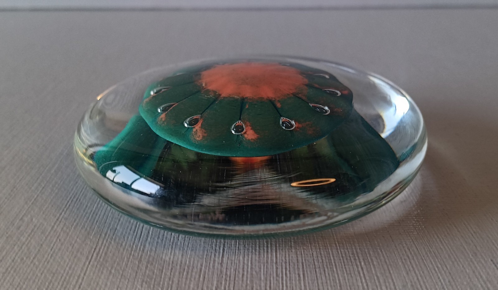 Goose Bay Glass Townsend MT 2004 Handblown Art Glass Signed Paperweight