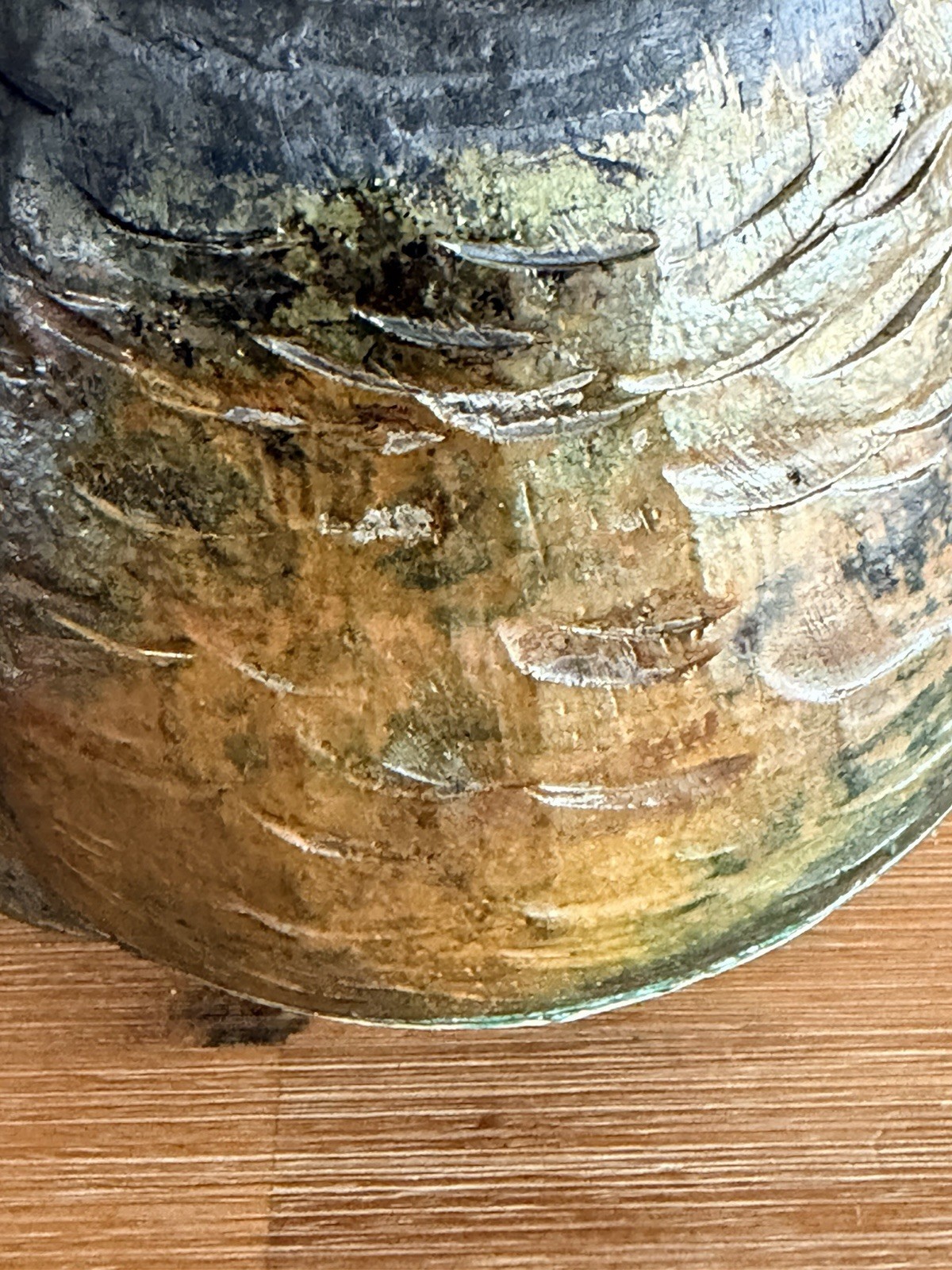 Vintage Handmade Studio Art Pottery Ceramic Vase Illegibly Signed MCM Decor