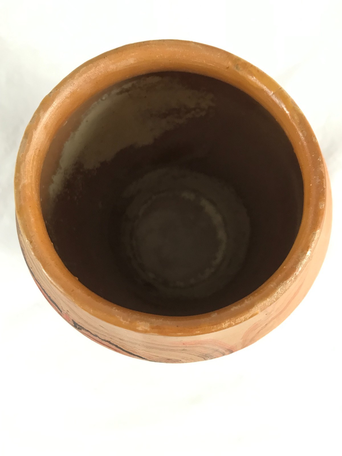 vintage Badlands 6″ Art Pottery Swirl Clay Vase – Rustic
