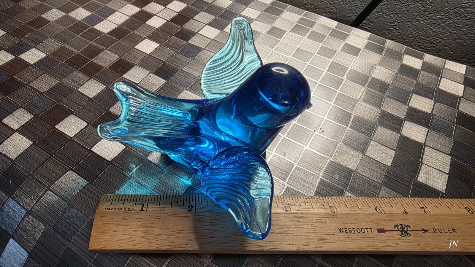 Terra Studios Bluebird of Happiness Flying Glass Bird Awesome