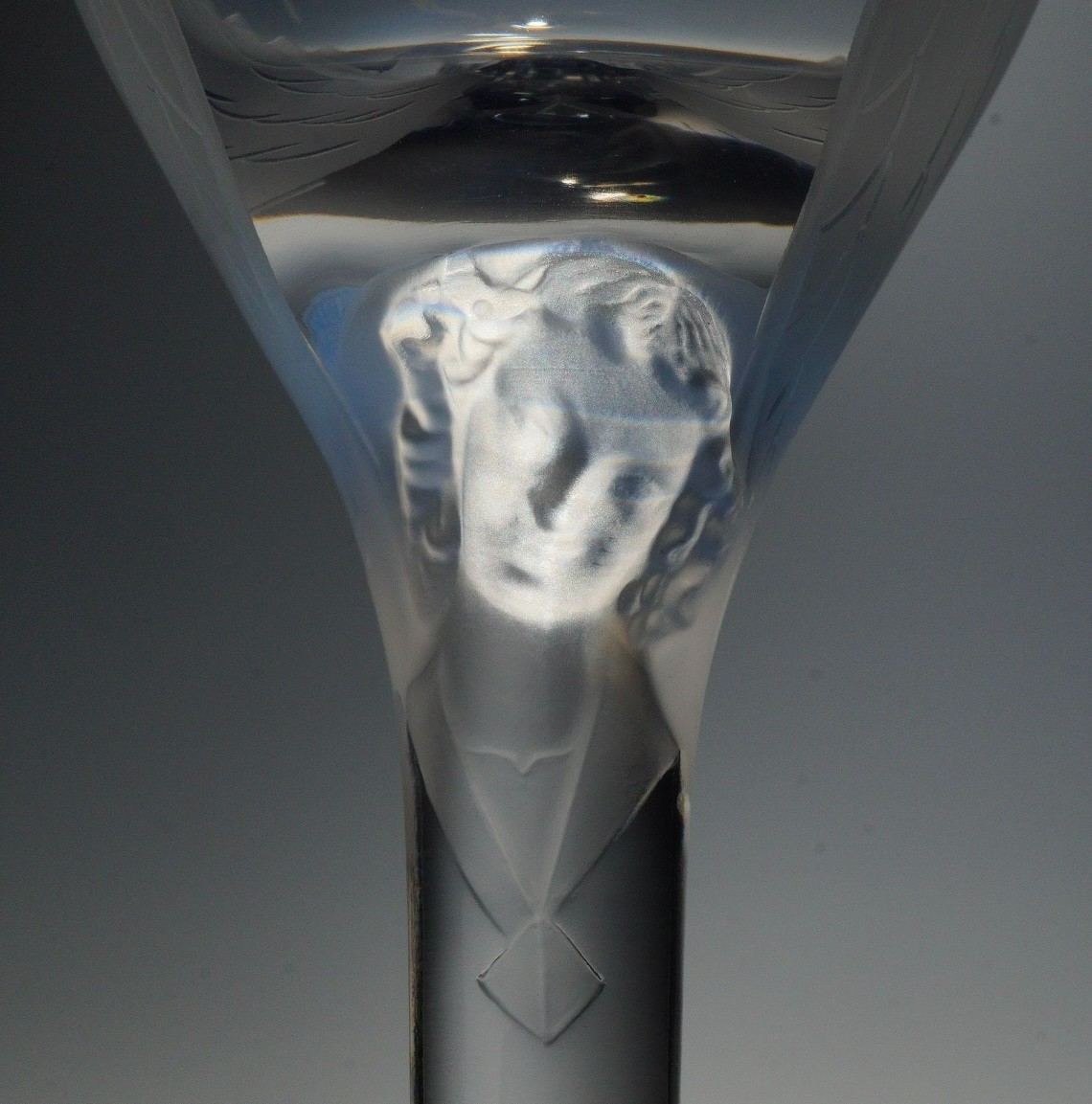Lalique “ANGE DE REIMS” (Angel) Crystal Champagne Flutes #1364500 (Set28) w/Box!