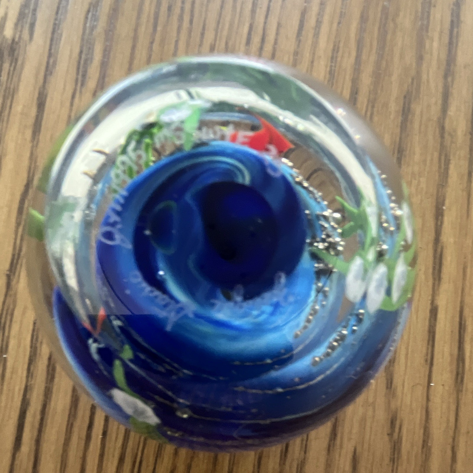 Zellique studio glass paperweight