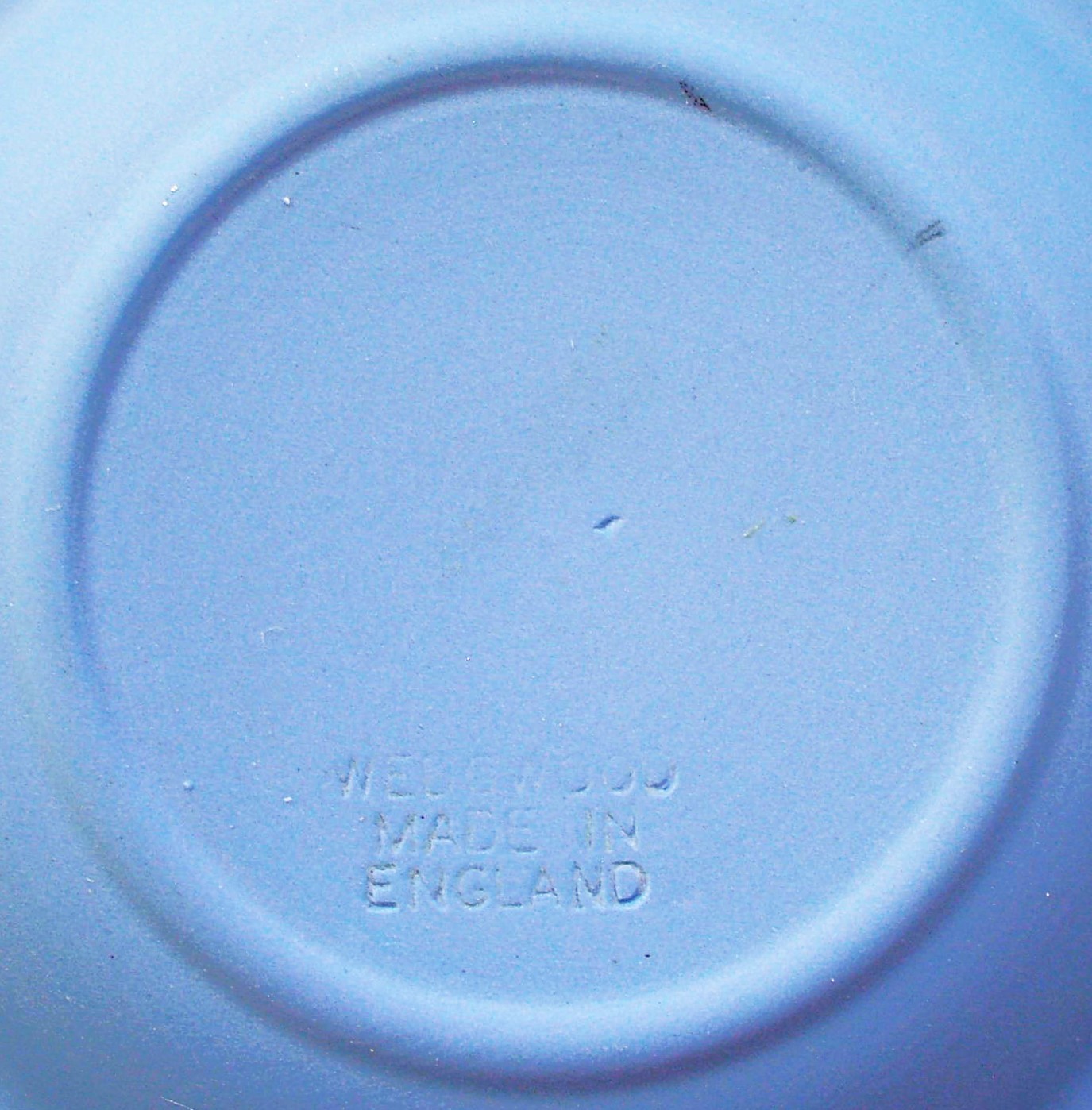 Vintage Wedgwood Jasperware Cream on Lavender Blue Ashtray Trinket Dish 4.5″ VGC