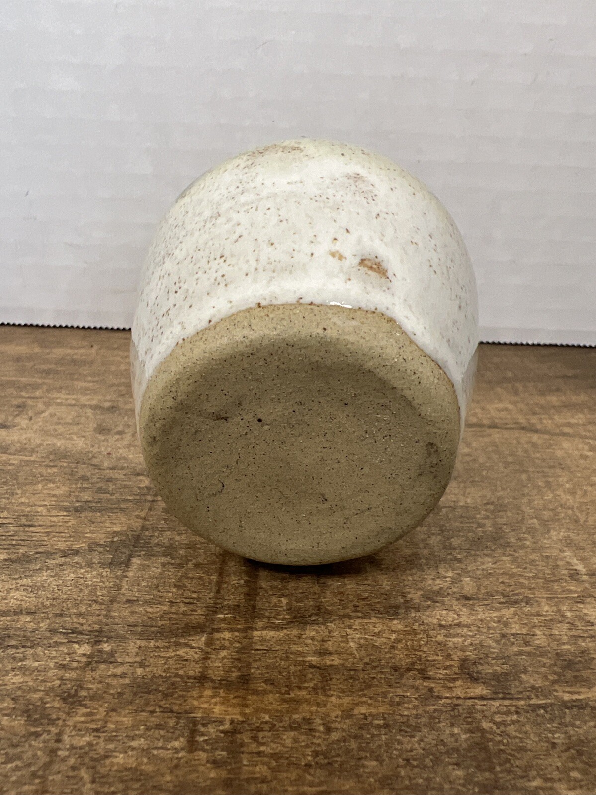 Vintage Small Bud Vase Mid Century-Modern Speckled Brown Pottery Piece