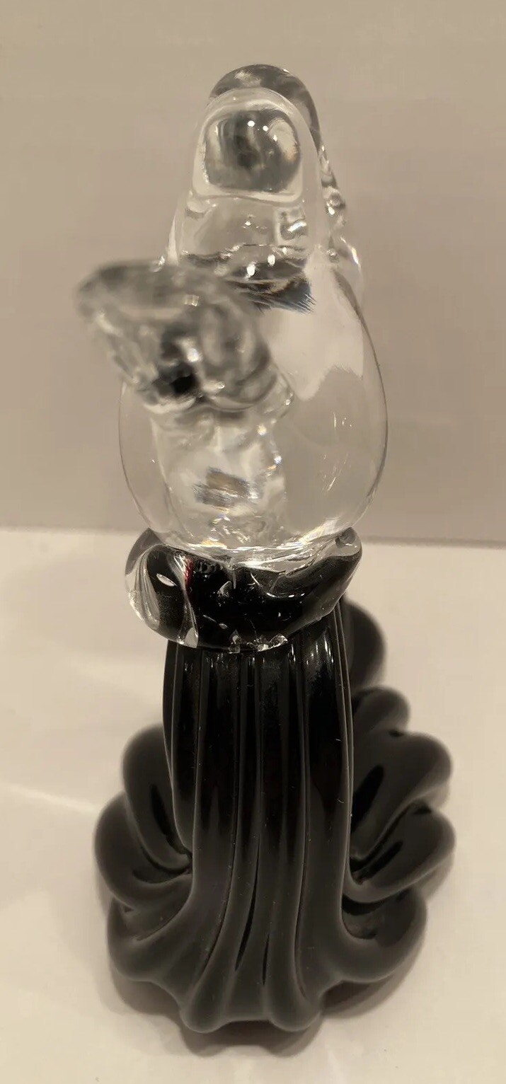Loving Birds Kissing On Branch Silvestri Art Glass Figurine Love Birds