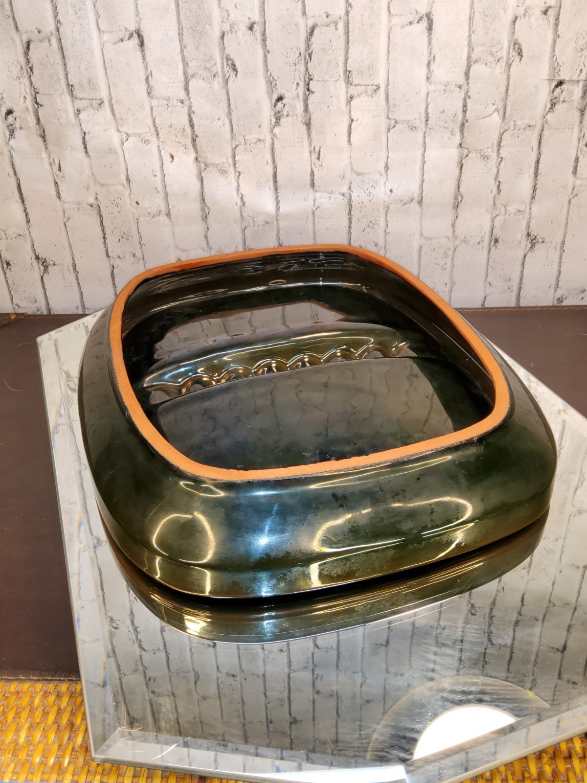 Vintage awesome ASHTRAY CIGARETTE / CIGAR by Blue Mountain Pottery 11.75″