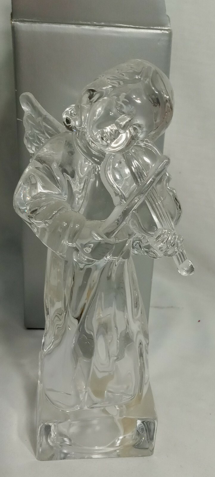 Mikasa Herald Collection Lead Glass Crystal Angel Playing Violin~Made In Germany