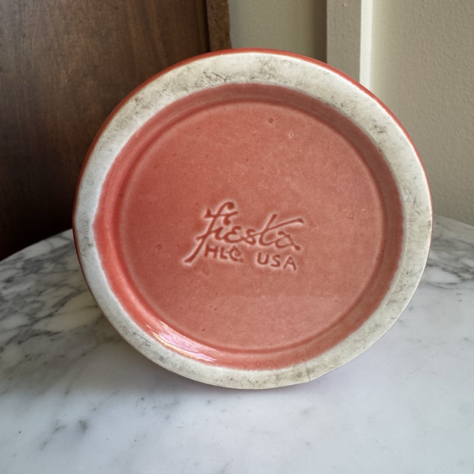 Fiesta 9.5″ Flower Vase in Persimmon | Fiestaware Salmon Flared Bud Display
