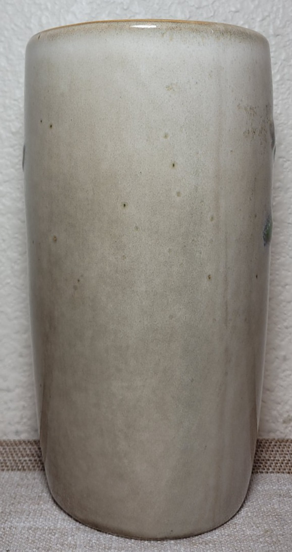 Burton + BURTON 3D Blue Bird Flower Vase Glazed Painted Blue Blossom 7.5” EUC