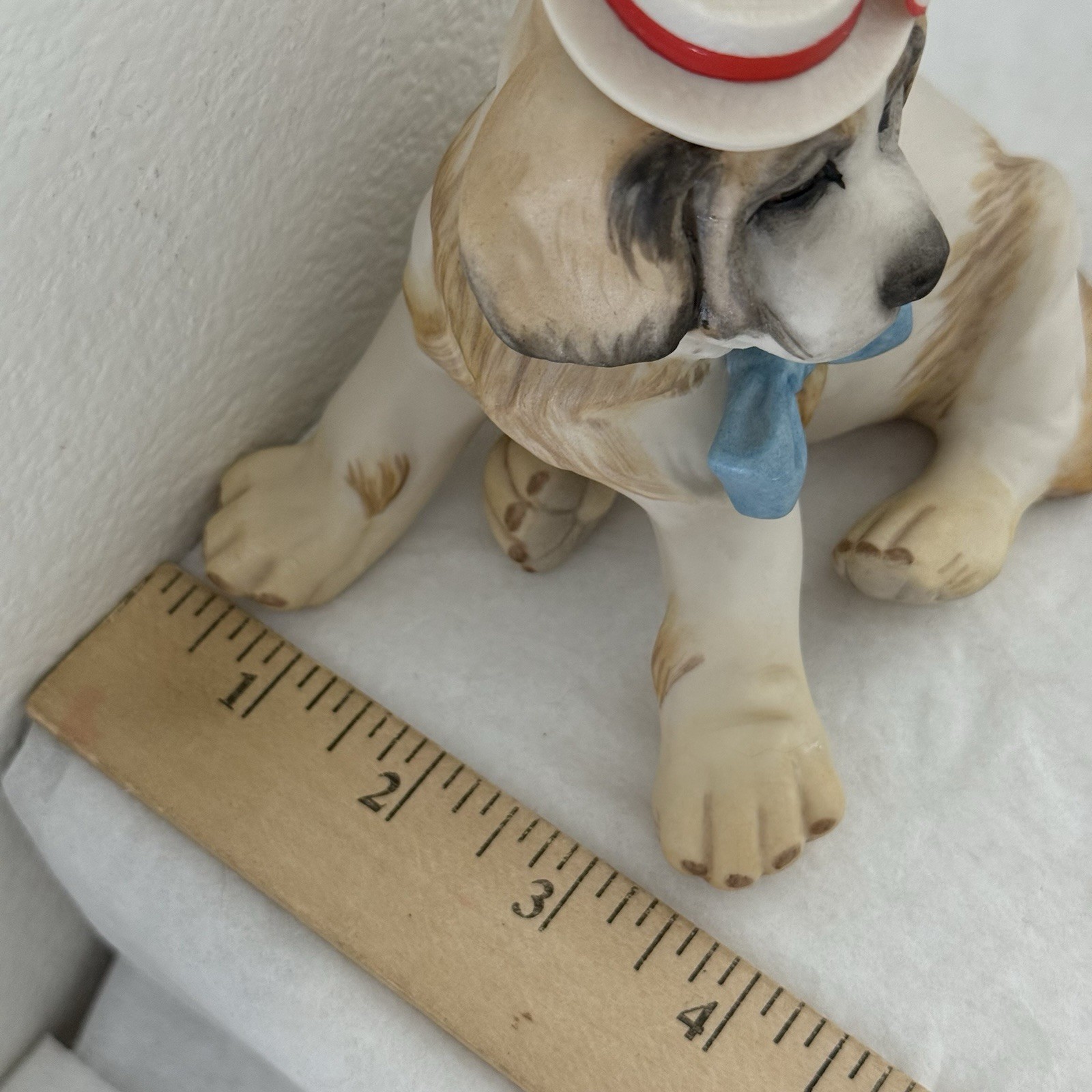 Vintage 80s Cybis Big Top The Circus Dog Porcelain Figurine Retired Puppy 5”