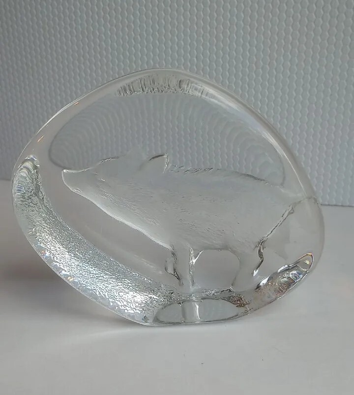 Matt’s Jonasson Crystal Boar Paperweight