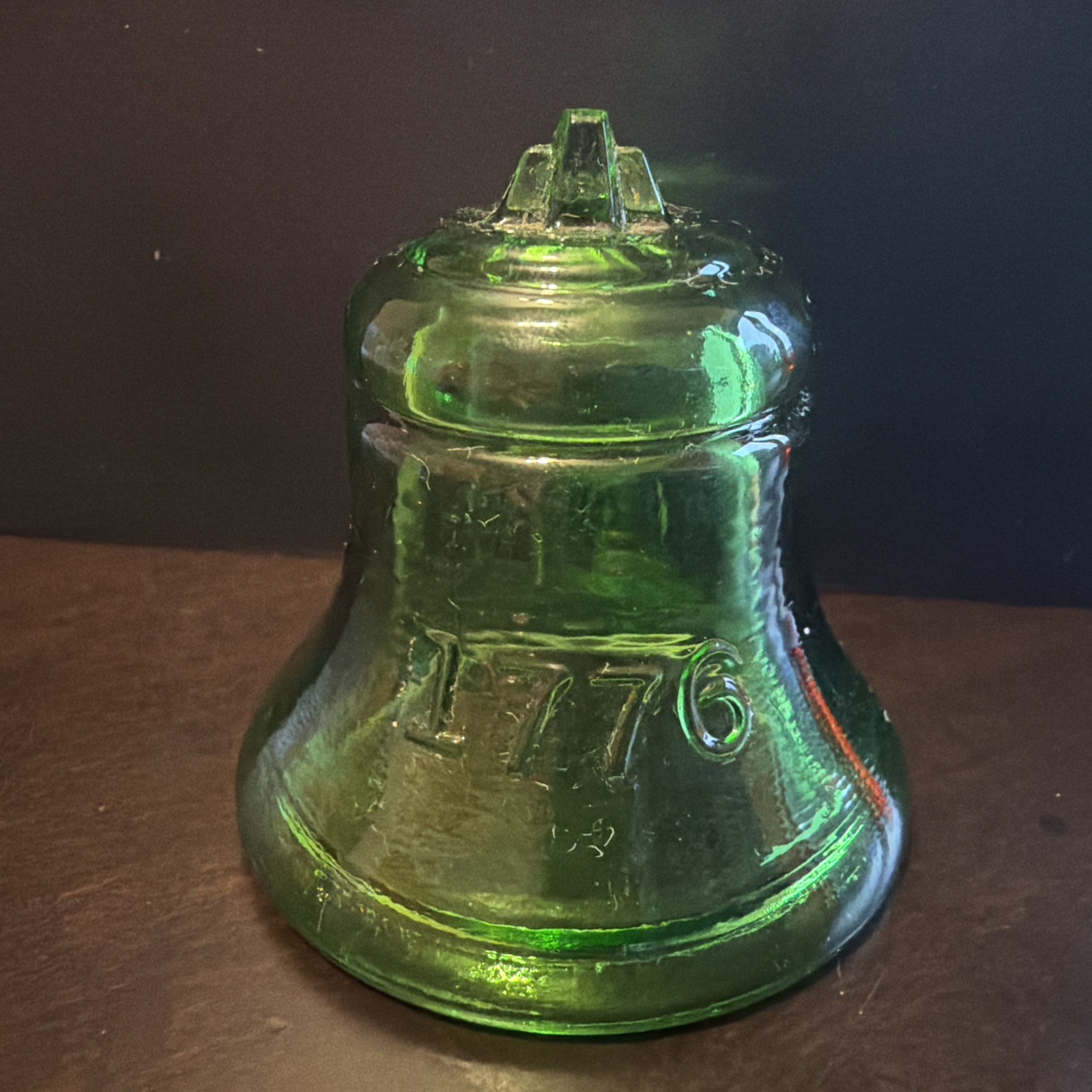 Set of 4 Vintage Degenhart 1776 1976 Glass Bicentennial Bells