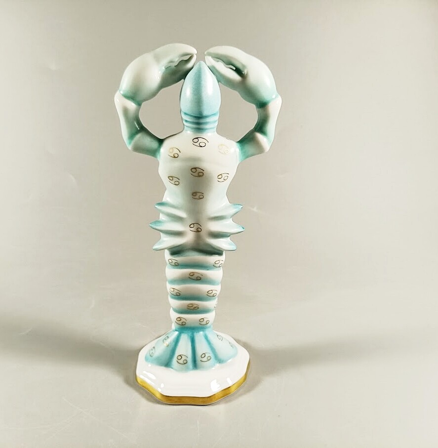 HEREND, ZODIAC SERIES, CANCER, HANDPAINTED PORCELAIN FIGURINE ! (B109)