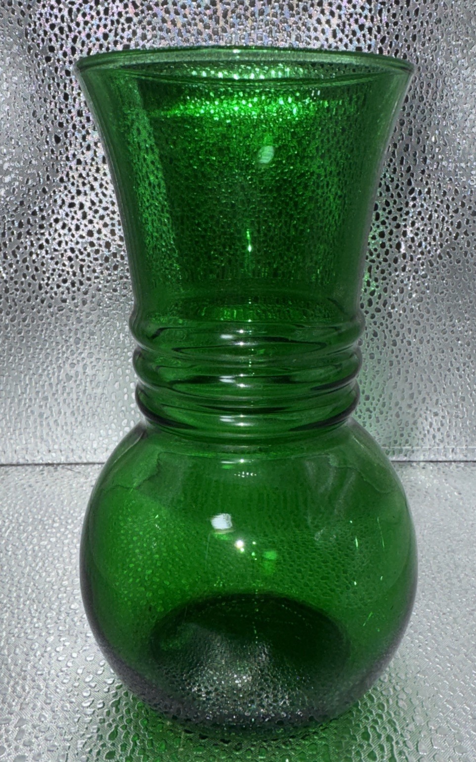 Vintage Anchor Hocking Forest Green Vase