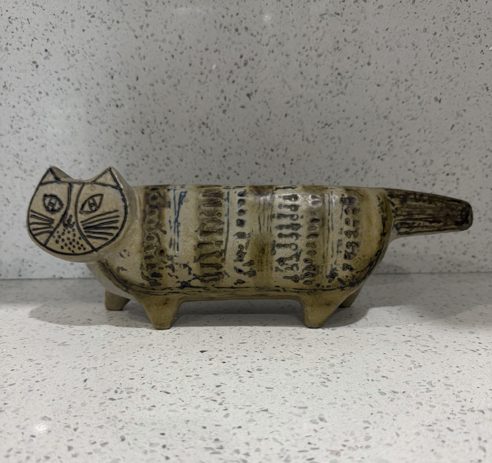 LISA LARSON GUSTAVSBERG SWEDEN MID CENTURY LARGE 13″ CAT 1957 STORA ZOO SERIES