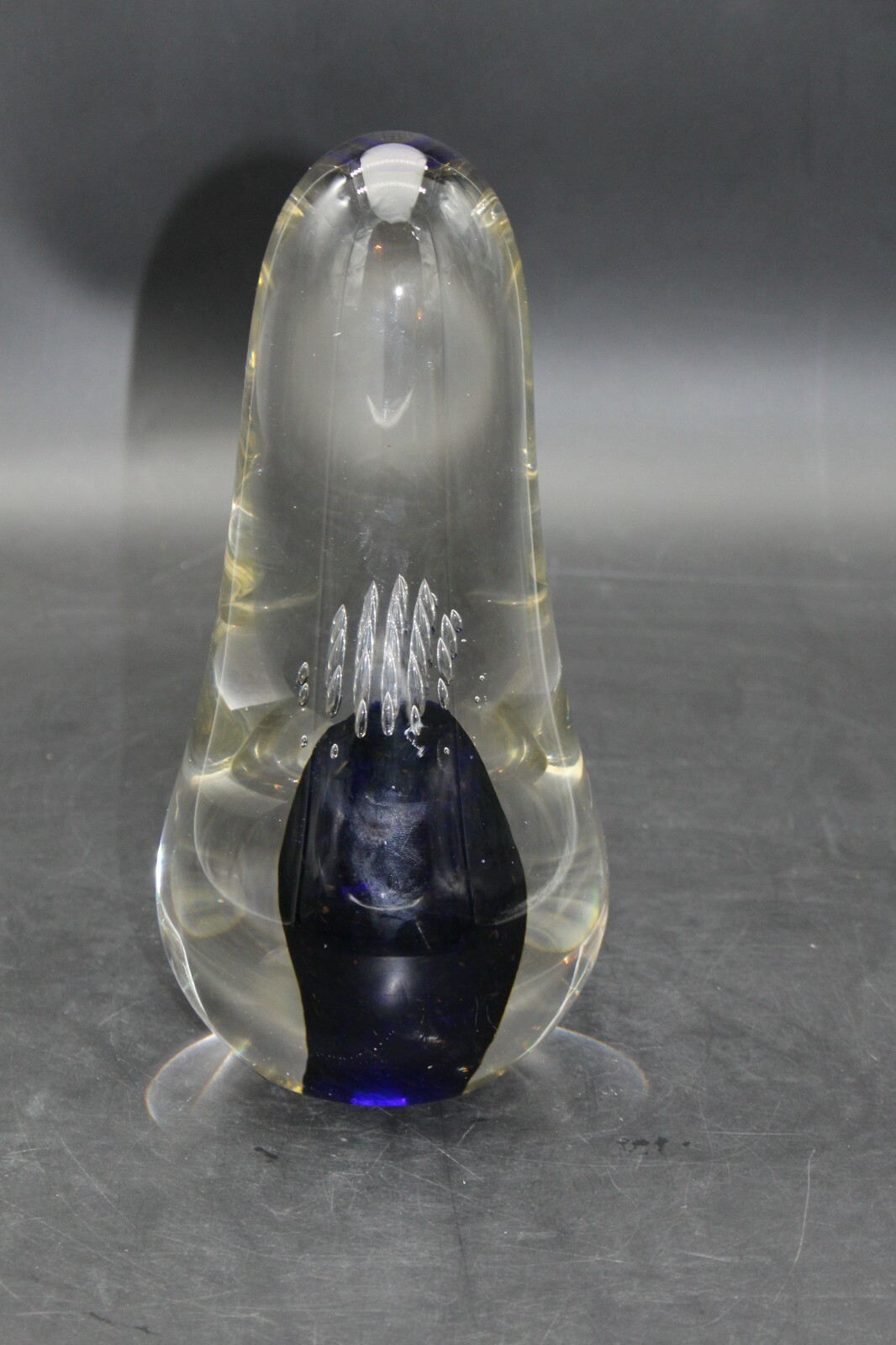 Large 9.25″ Tall Controlled Bubble Paperweight Made in Poland