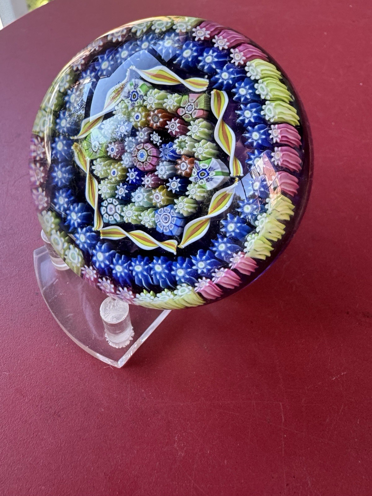 PERTHSHIRE Millefiori paperweight 1980 Marked And With Original Sticker.
