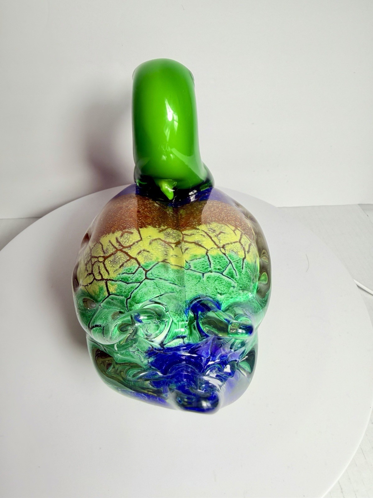 A pair Art Glass Duck Figurine – Glossy Decorative Bird