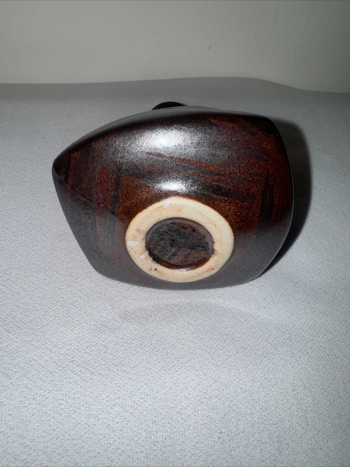 Small Unusual Shape Vintag Ceramic Vase Weed Pot Mid Century Modern Pottery 70s