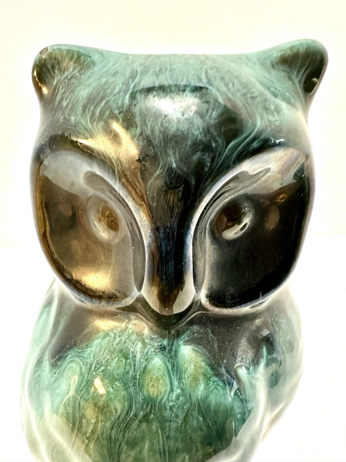 Mid Century Blue Mountain Pottery Perched Owl Figurine – Canada 7.25”
