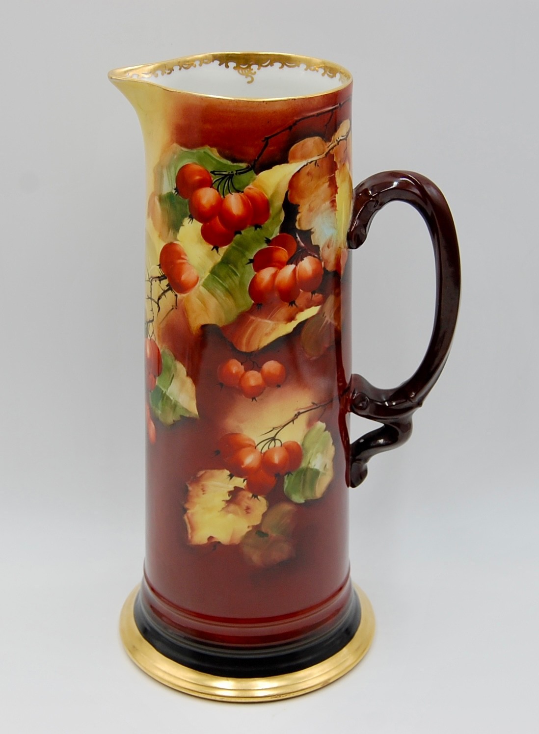 ANTIQUE LIMOGES HAND PAINTED TANKARD PITCHER VASE … PICKARD ARTIST REAN …