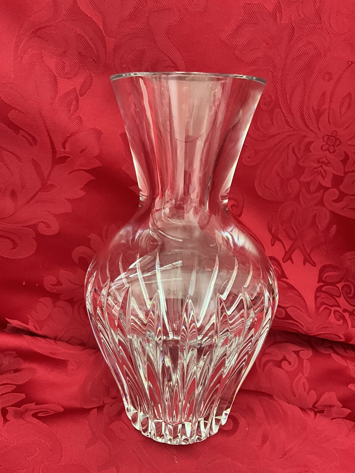 NEW FLAWLESS Exceptional BACCARAT France Art Glass GENEVIEVE Crystal FLOWER VASE