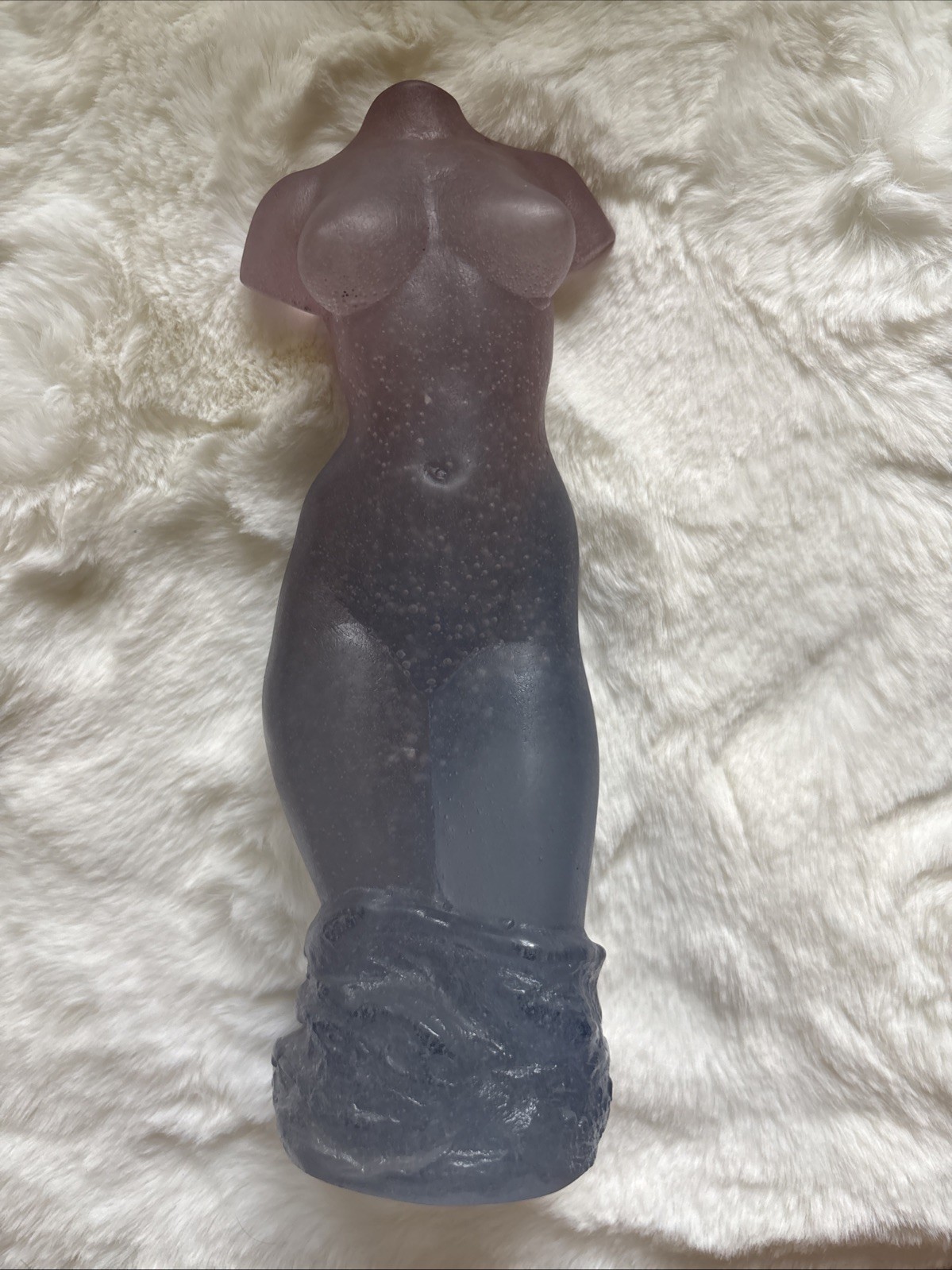 DAUM Pate De Verre Female Glass Pierre Roulot 8,5” La Source Torso #11/250- MINT