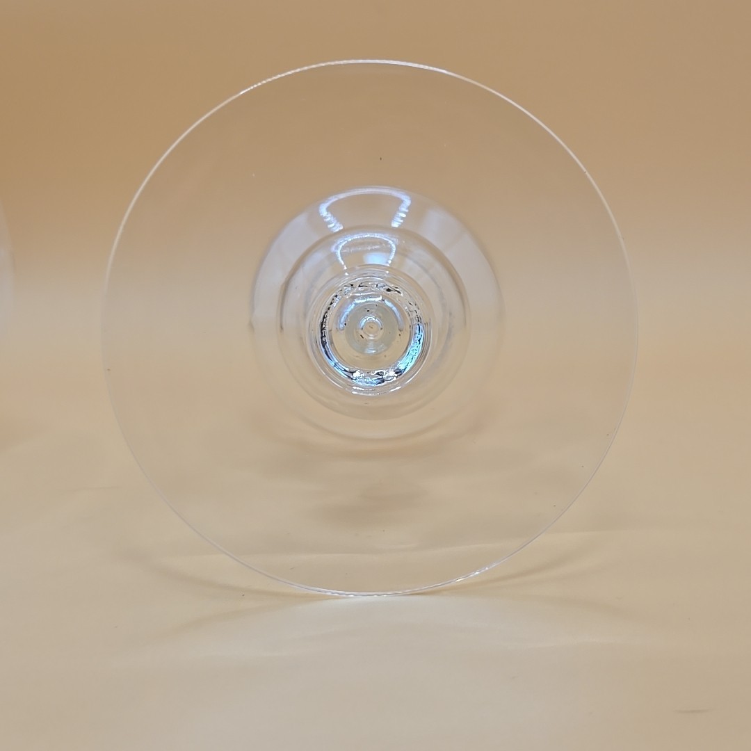 VTG Princess House Heritage Etched Crystal Two Piece Hurricane Candle Holder