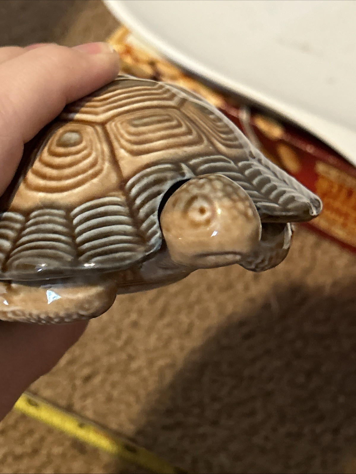 Set Of 3 Wade Porcelain Trinket Box Turtle Tortoise Lid Made in England