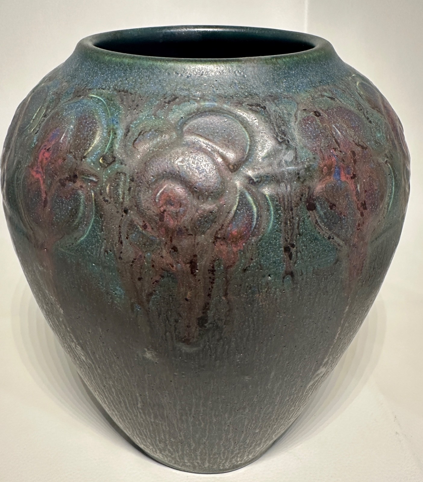 1914 Rookwood Pottery Vase William Hentschel Hand Carved Arts & Crafts Period